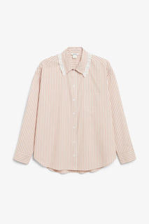 Рубашка с кружевной отделкой на воротнике Monki