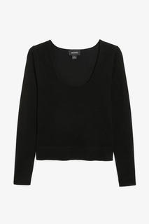 Вязаный топ с глубоким круглым вырезом Monki