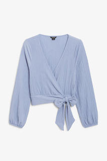 Блузка с запахом Monki
