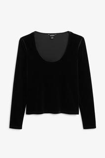 Топ с глубоким круглым вырезом Monki