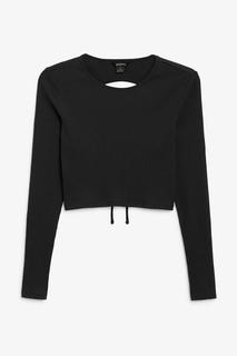 Укороченный топ с открытой спиной Monki