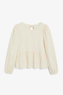 Блузка с рюшем по подолу Monki