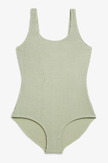 Купальник из гофрированной ткани Monki