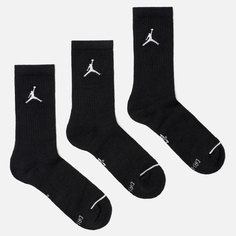 Комплект носков Jordan Jumpman Everyday Max Crew 3-Pack, цвет чёрный