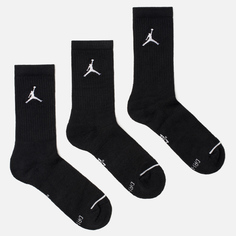 Комплект носков Jordan Jumpman Everyday Max Crew 3-Pack, цвет чёрный, размер 38-42 EU