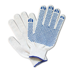 Перчатки многоразовые, размер: универсальный, х/б, 10 пар 25 шт./кор. Noname