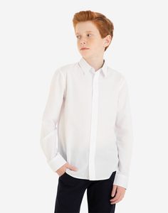 Белая классическая рубашка для мальчика Gloria Jeans