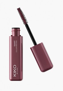 Тушь для ресниц Kiko Milano цветная с эффектом панорамного объема SMART COLOUR MASCARA, оттенок 05, Metallic Burgundy, 8 мл