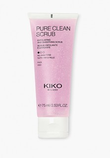 Скраб для лица Kiko Milano эксфолинт разглаживающий PURE CLEAN SCRUB, 75 мл