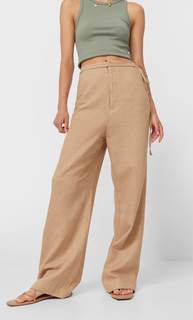 Stradivarius Брюки В Стиле Рустик С Завязками Multicolor 32