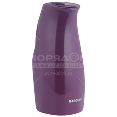 Термос пластиковый со стеклянной колбой Barouge ВТ-300, фиолетовый, 1 л