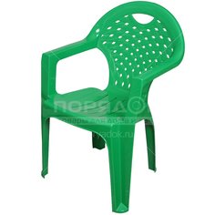 Кресло пластиковое Альтернатива М2609 зеленое, 58.5х54х80 см Alternativa