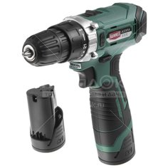 Дрель-шуруповерт аккумуляторная Hammerflex ACD12A, 0-1300 об/мин, 12 В, 1.5 Ач, 10 мм