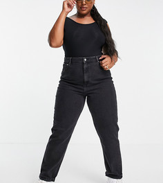 Черные узкие джинсы в винтажном стиле ASOS DESIGN Curve Farleigh-Черный цвет
