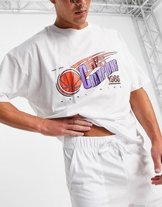 Пижамный комплект для дома из футболки и шорт с принтом "Champions" ASOS DESIGN-Разноцветный