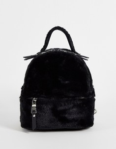 Черный рюкзак из искусственного меха Steve Madden Bvesa-Черный цвет