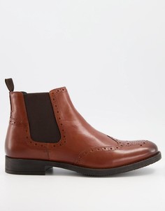 Светло-коричневые кожаные ботинки челси Silver Street-Коричневый цвет