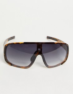 Черные солнцезащитные очки унисекс с козырьком и тонированными стеклами Jeepers Peepers-Черный