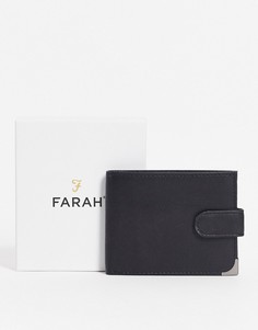 Черный бумажник двойного сложения Farah-Черный цвет