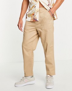 Свободные брюки песочного цвета Farah Hawtin-Светло-бежевый цвет