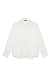 Белая рубашка из шелка Maje