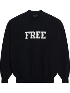 Balenciaga толстовка с длинными рукавами и надписью