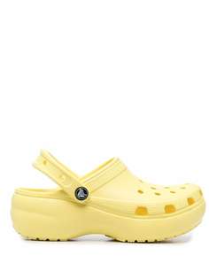 Crocs мюли на платформе с ремешком на пятке