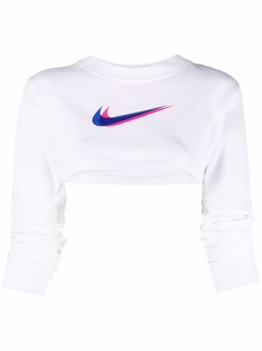 Nike укороченная толстовка с логотипом