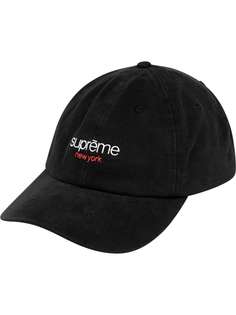 Supreme шестипанельная кепка с логотипом
