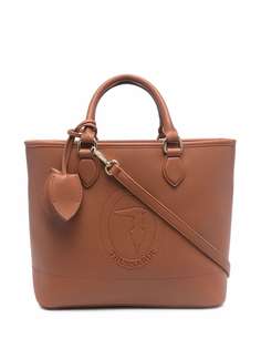 Trussardi сумка-тоут с тисненым логотипом