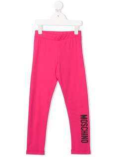 Moschino Kids легинсы с логотипом