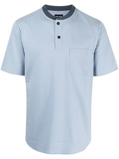 Giorgio Armani рубашка поло с закругленным воротником