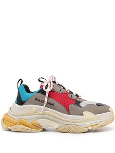 Balenciaga кроссовки Triple S со вставками