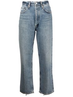 AGOLDE укороченные джинсы Lana прямого кроя