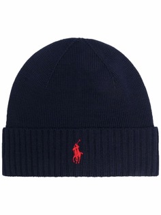 Polo Ralph Lauren шапка бини с вышивкой Polo Pony