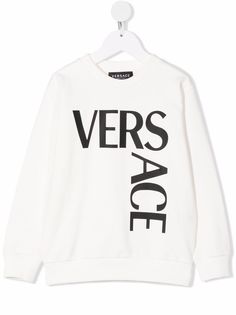 Versace Kids толстовка с логотипом