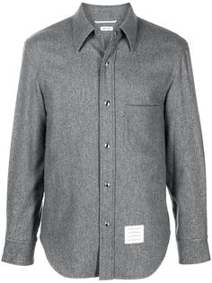 Thom Browne кашемировая рубашка с полосками RWB