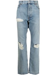 Balenciaga джинсы прямого кроя с эффектом потертости