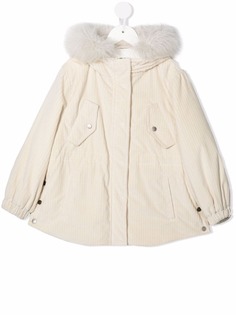 Brunello Cucinelli Kids пальто с капюшоном