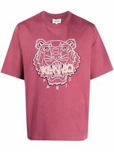 Kenzo футболка с вышивкой Tiger