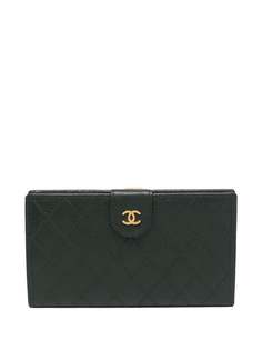 Chanel Pre-Owned стеганый кошелек 1998-го года с логотипом CC