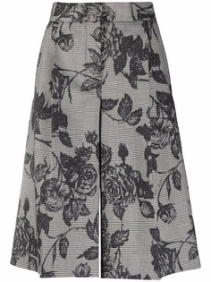 MSGM широкие шорты с цветочным принтом