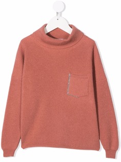 Brunello Cucinelli Kids декорированный джемпер