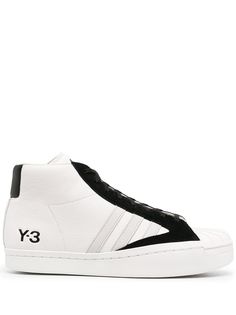 Y-3 высокие кеды с логотипом