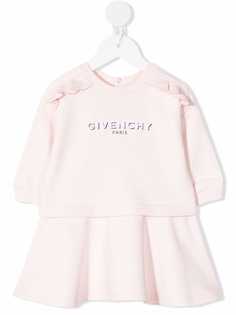 Givenchy Kids платье-свитер с логотипом