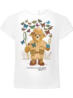 Ralph Lauren Kids футболка с принтом Polo Bear