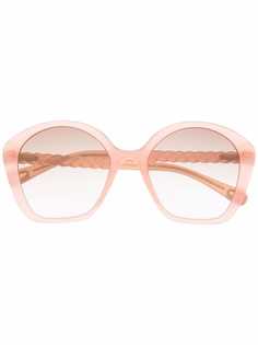 Chloé массивные солнцезащитные очки