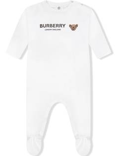 Burberry Kids боди с принтом Thomas Bear