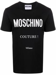 Moschino футболка с логотипом Couture