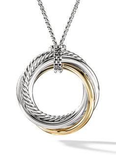 David Yurman серебряная подвеска Crossover